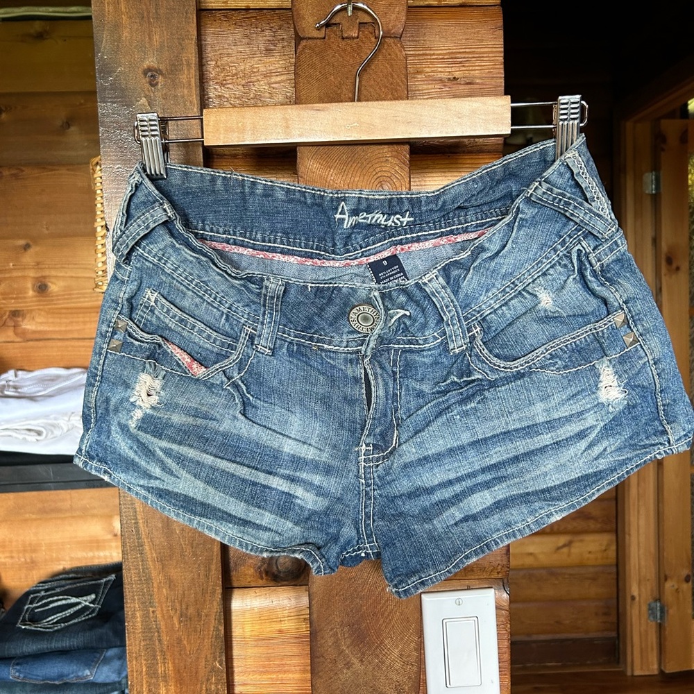 Amethyst Shortie jean shorts.